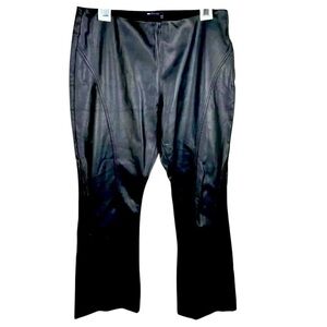 ASOS Design Size 14 Faux Leather Pants Black Streetwear Biker